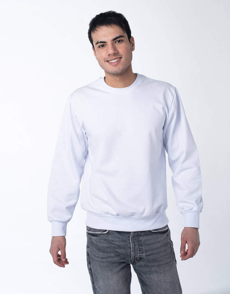 Белый свитшот мужской оптом